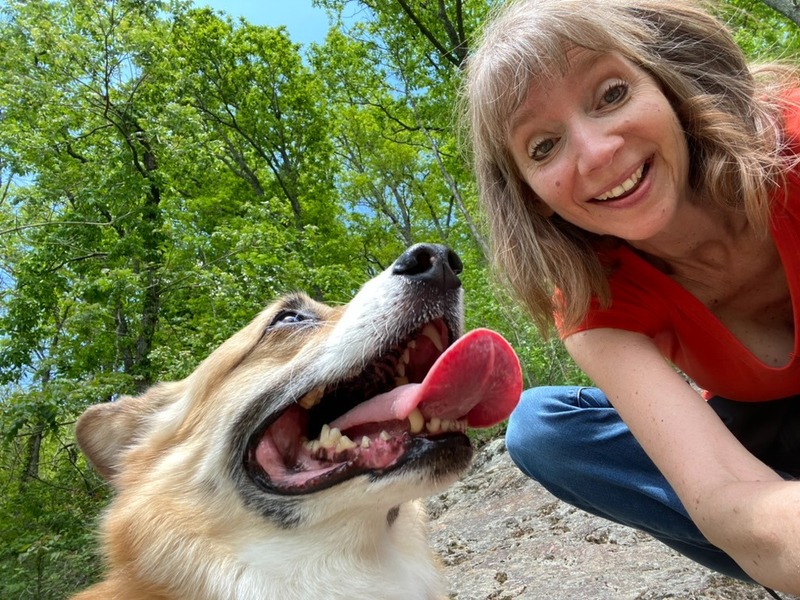 Kris Freeman with dog
